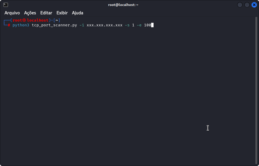 TCP Port Scanner